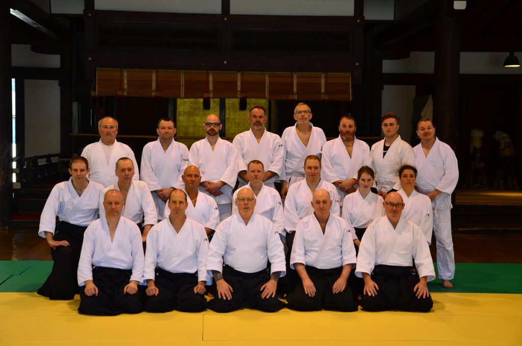 White Rose Aikikai group inside Butokuden 2019